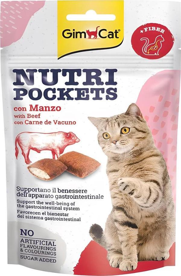 Gimcat Nutripockets Kedi Ödülu Biftek Malt 60 Gr - Image 1