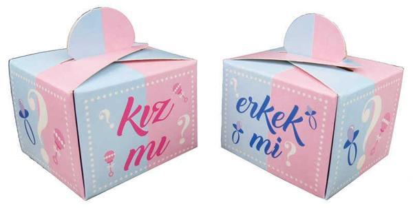 LOKUMLUK KARTON KIZ MI ? ERKEK Mİ ? 25 ADET - Image 1