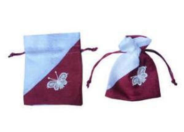 KESE ÇUVAL KELEBEKLİ KIRMIZI 12*14cm 20 ADET - Image 1