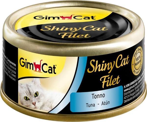 Gimcat Shinycat Kıyılmış Fileto Tuna Balıklı Kedi Konsevesi 70 Gr - Image 1