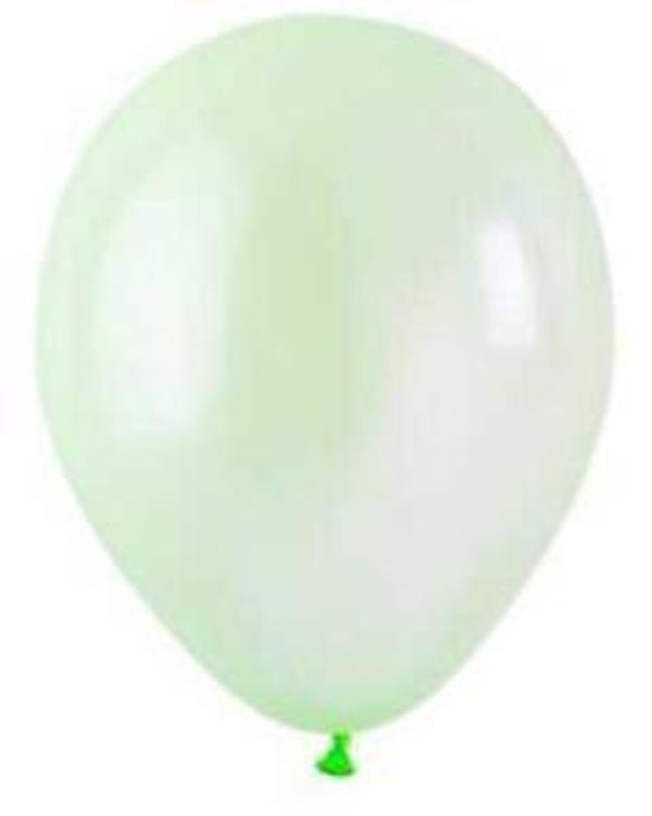 BALON DÜZ NEON FOSFORLU 5 İNC YEŞİL 100 ADET - Image 1