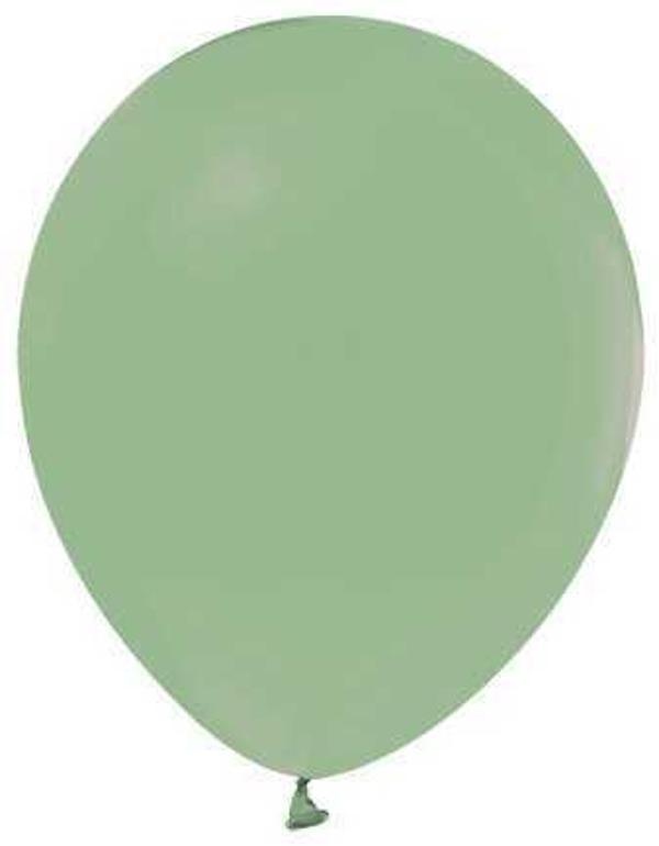 BALON DÜZ PASTEL(MAKARON BALON) KÜF YEŞİLİ 100 ADET - Image 1