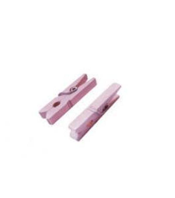 MANDAL AHŞAP PEMBE 100 ADET - Image 1