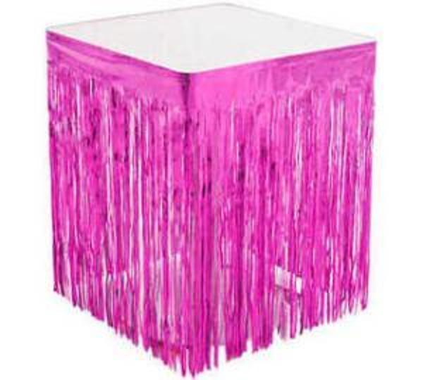 MASA KENARI ETEĞİ FONSÜS METALİZE YERLİ PEMBE 1 ADET - Image 1