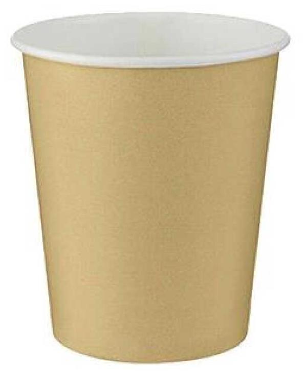 BARDAK KARTON ALTIN 8 OZ 8 ADET - Image 1