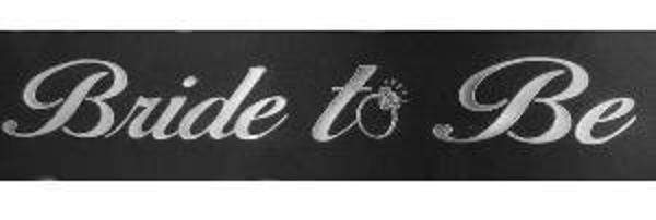 GELİN KUŞAĞI BRIDE TO BE GÜMÜŞ 2 MT 1 ADET - Image 1