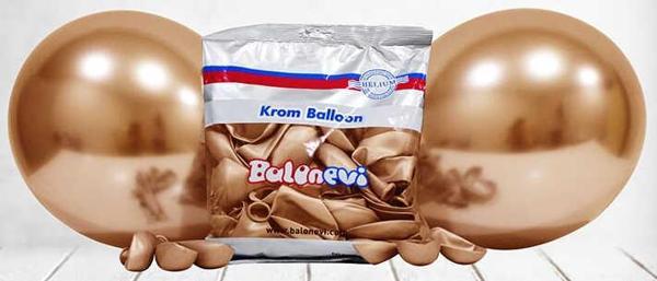 BALON KROM PARLAK 10 İNC BAKIR 50 ADET - Image 1