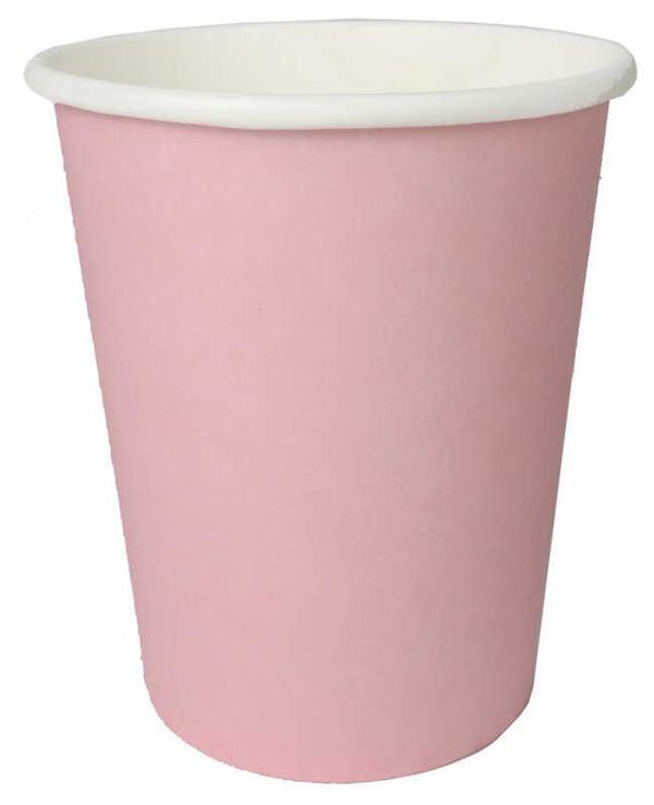 BARDAK KARTON MAKARON PEMBE 8 OZ 8 ADET - Image 1