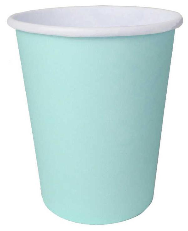BARDAK KARTON MAKARON SU YEŞİLİ 8 OZ 8 ADET - Image 1
