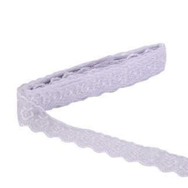 KURDELA DANTELİ 4 CM BEYAZ 9 MT 1 ADET - Image 1
