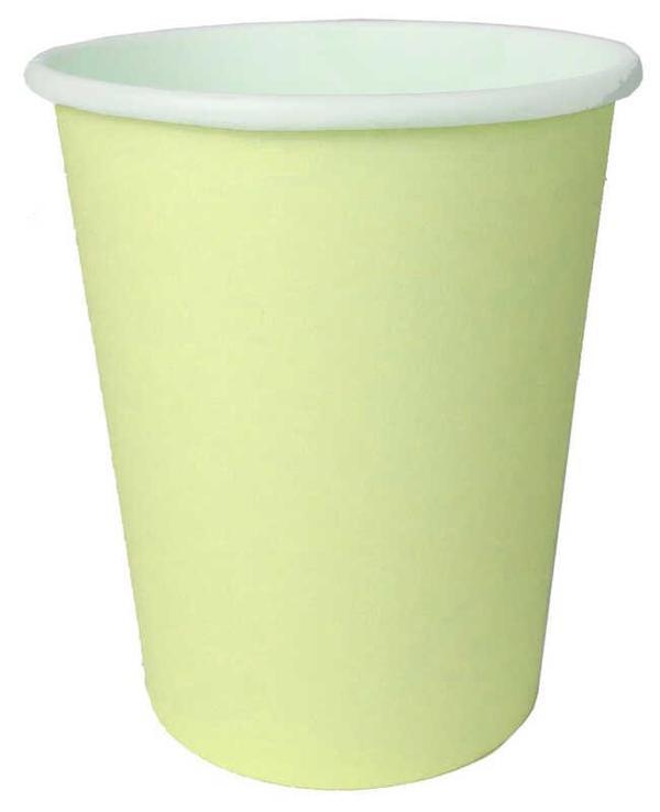 BARDAK KARTON MAKARON VANİLYA SARI 8 OZ 8 ADET - Image 1