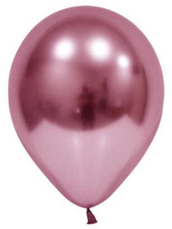 BALON KROM PARLAK 10 İNC PEMBE 50 ADET - Image 1