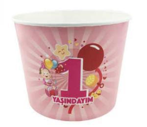 MISIR CİPS KUTUSU 1750CC 1 YAŞINDAYIM PEMBE 8 ADET - Image 1
