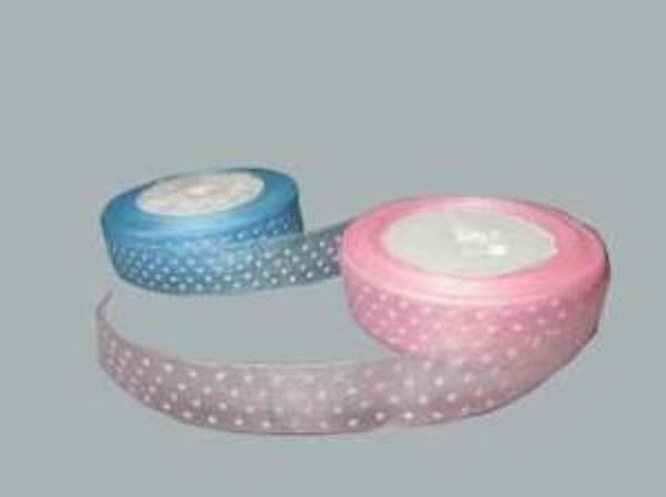 KURDELA ORGANZE PUANLI 2 CM PEMBE 23 MT 1 ADET - Image 1