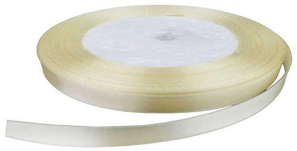 KURDELA SATEN KREM 6 MM 250 Yard 1 ADET - Image 1