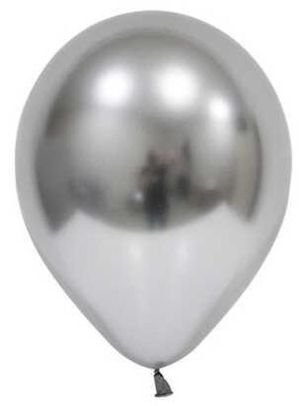 BALON KROM PARLAK 12 İNC GÜMÜŞ 50 ADET - Image 1