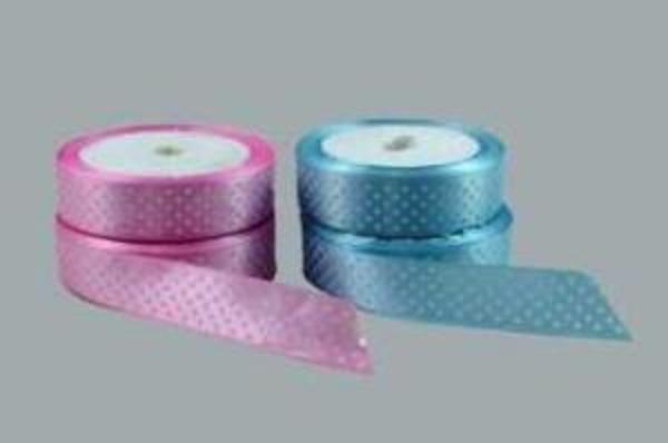 KURDELA SATEN PUANLI 2 CM PEMBE 10 MT 1 ADET - Image 1