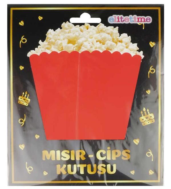 MISIR CİPS KUTUSU KIRMIZI 8 ADET - Image 1