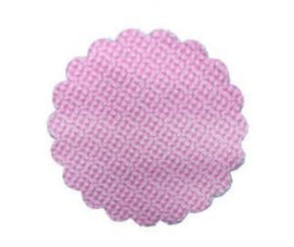 ORGANZE PUANTİYELİ TÜL PEMBE 22 CM 100 ADET - Image 1