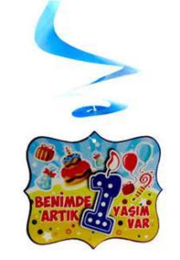 ORTA SÜS ASMALI BENİMDE 1 YAŞIM MAVİ 1 ADET - Image 1