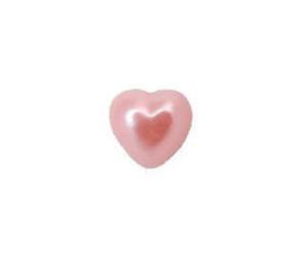 İNCİ YARIM KALP PEMBE 12 mm 640 ADET - Image 1