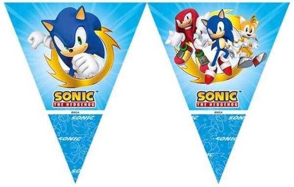 SONIC FLAMA ÜÇGEN BAYRAK 1 SET - Image 1