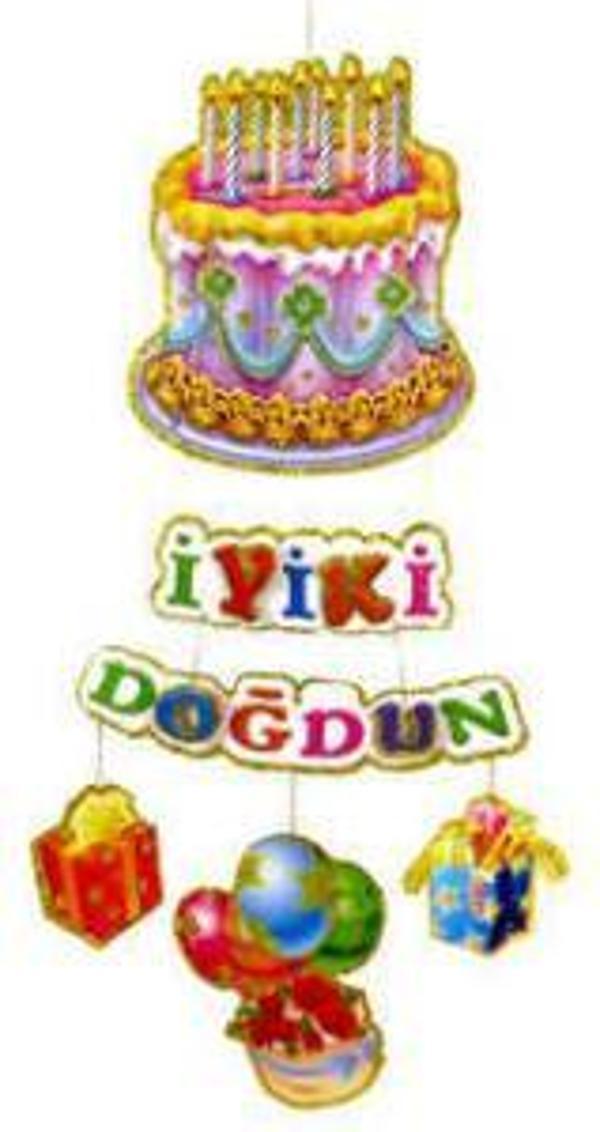 SÜS İYİKİ DOĞDUN DUĞUM GÜNÜ PASTALI 1 ADET - Image 1