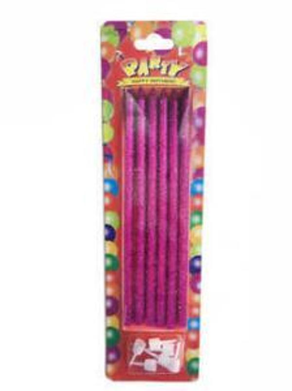 MUM SİMLİ 14CM MOR 6 ADET - Image 1