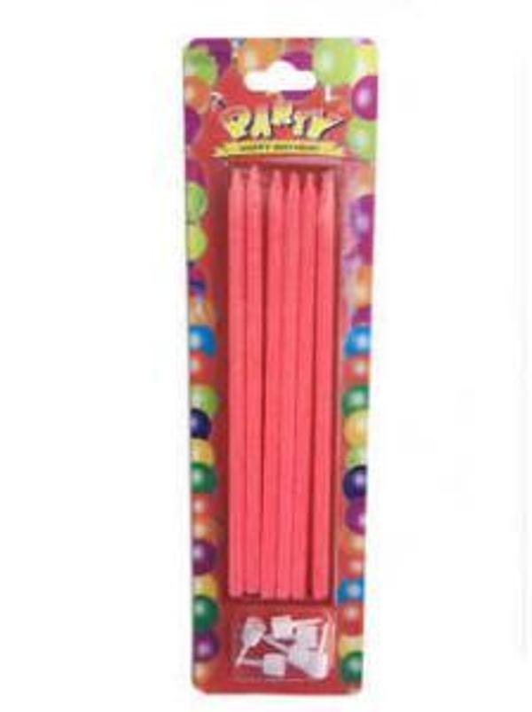 MUM SİMLİ 14CM PEMBE 6 ADET - Image 1