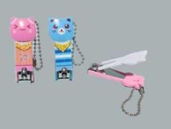 TIRNAK MAKASI KEDİ FİGÜRLÜ PEMBE 1 ADET - Image 1