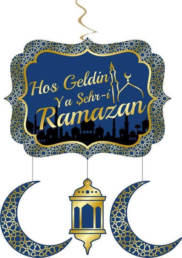 SÜS SARKIT HOŞGELDİN YA ŞEH-İ RAMAZAN VARAKLI 1 SET - Image 1