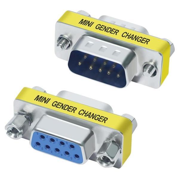 Ayt Pm-26520 DB9 RS232 Erkek-Dişi M2F 9 Pin Çevirici Ara Adaptör Dişi Erkek Vga Soketi - Image 1