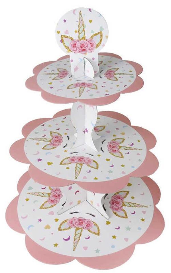 KAP KEK STANDI UNICORN ÇİÇEKLİ 1 ADET - Image 1