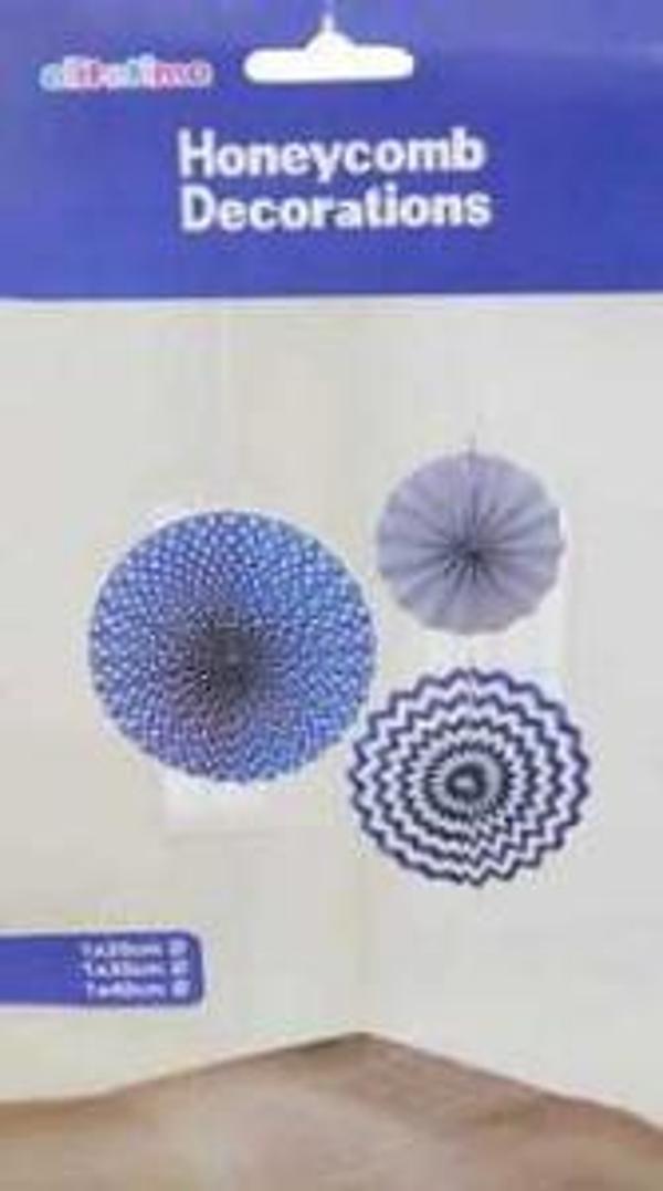 SÜS YELPAZE 3'LÜ SET LİLA 1 PAKET - Image 1