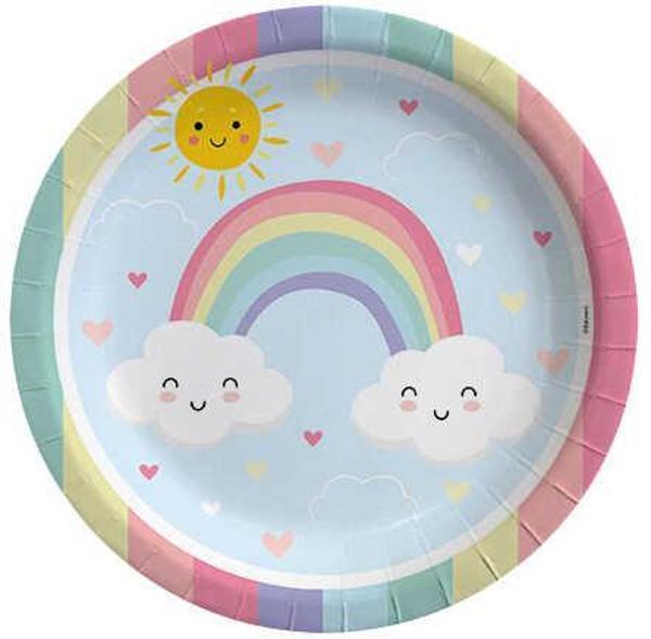 TABAK GÖKKUŞAĞI BULUT 23 CM 8 ADET - Image 1