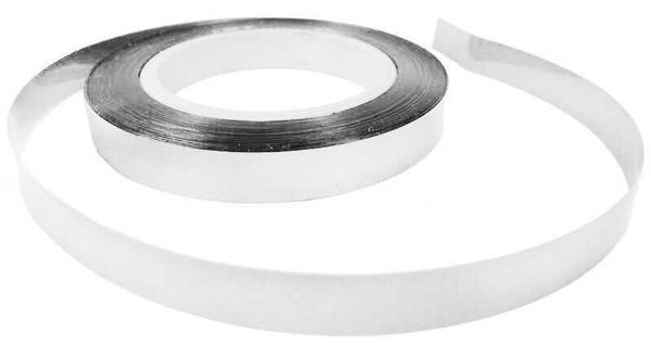 RAFYA METALİZE BEYAZ 25 MT 8 MM 1 RULO - Image 1