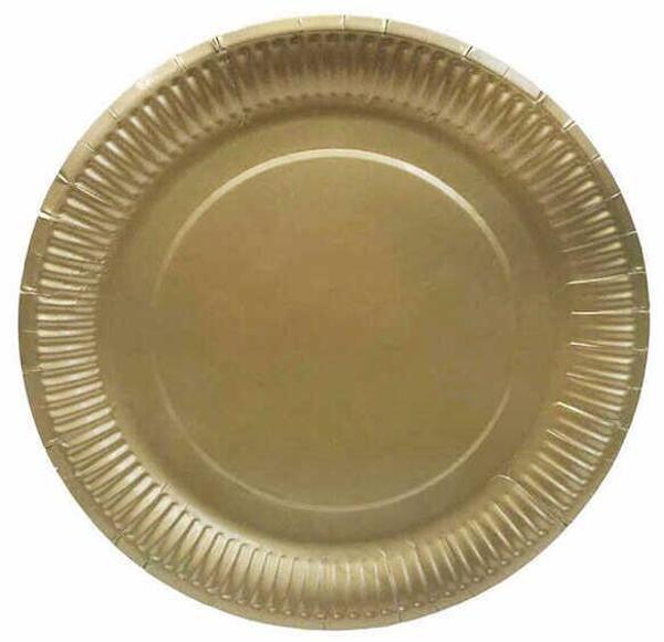 TABAK KARTON ALTIN 23 CM 8 ADET - Image 1