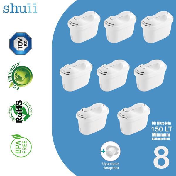 Pure+ I Su Arıtma Filtresi (8 Adet Filtre ) I Shuii Jugg ve Brita Maxtra+ ile Uyumlu - Image 1