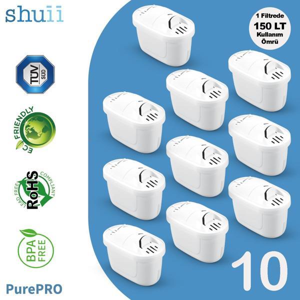 PurePro I Su Arıtma Sürahi Filtresi (10 Adet Filtre ) I Jugg ve Brita Maxtra+ Pro ile Uyumlu - Image 1