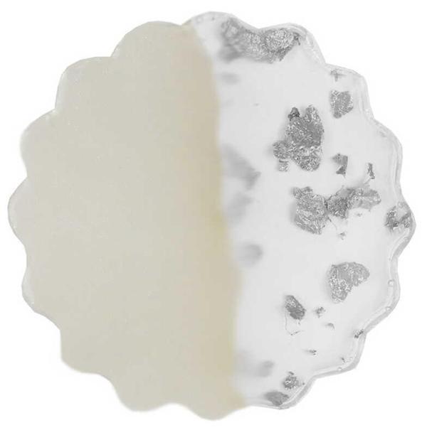 EPOKSİ YUVARLAK 7 CM SEDEFE GÜMÜŞ 1 ADET - Image 1