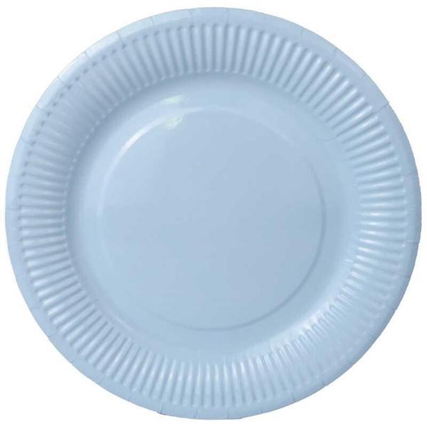 TABAK KARTON MAKARON MAVİ 23 CM 8 ADET - Image 1