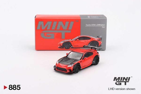 Mini GT 1/64 885 Toyota GR86 LB Nation Red - Image 1