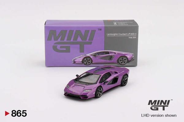 Mini GT 1/64 865 Lamborghini Countach LPI 800-4 Viola 30th - Image 1