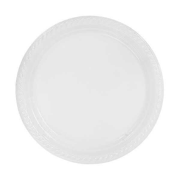 TABAK YUVARLAK 22 CM BEYAZ 25 ADET - Image 1