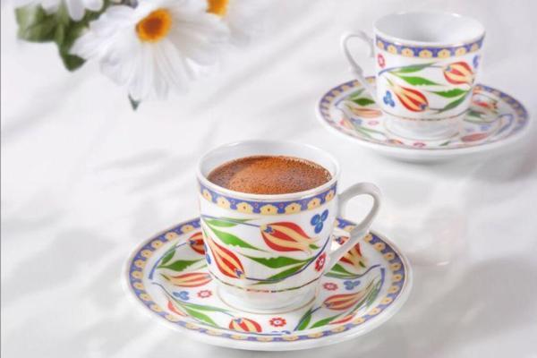 Güral Porselen Sedef 12 Parça Kahve Fincan Takımı 4555 - Image 1