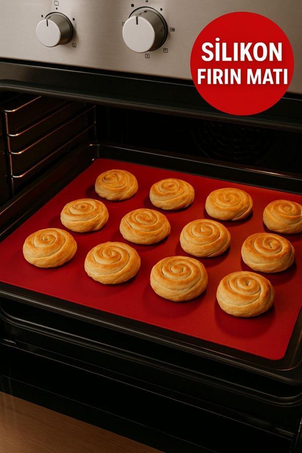 Pratik Pişirme Matı-Bpa Free, Isıya Danayanklı, Bulaşık makinesinde yıkanabilir 37x27 - Image 1