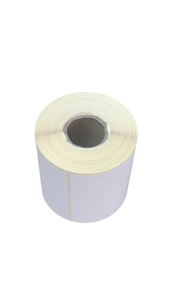 500 Sarımlı 100x100mm Termal Barkod Etiketi 1.Kalite Hamur Rulo Kargo Etiketi Güçlü Yapışkanlı Zebra - Image 1