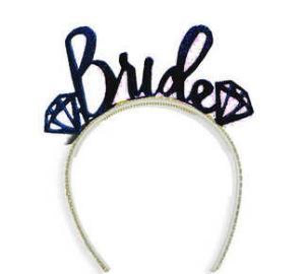 TAÇ EVADAN BRIDE TO BE SİYAH 1 ADET - Image 1