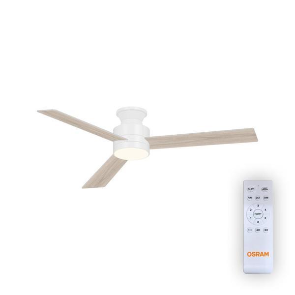Osram Ceiling Blade Fan 18W 3 Kanatlı Beyaz Kumandalı Tavan Vantilatörü - Image 1