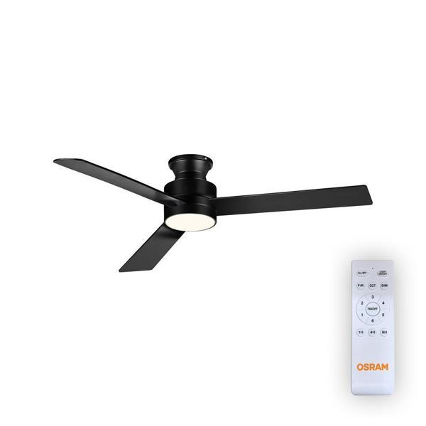 Osram Ceiling Blade Fan 18W 3 Kanatlı Siyah Kumandalı Tavan Vantilatörü  - Image 1